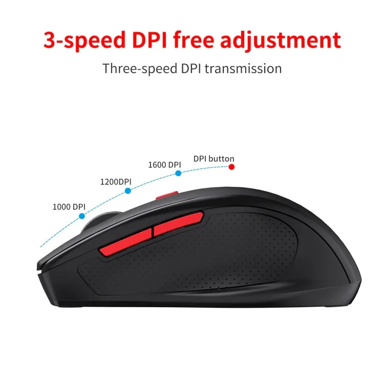 Chuột không dây đa chế độ Bluetooth 3.0/5.0 và 2.4G HXSJ T67, T67 2.4G