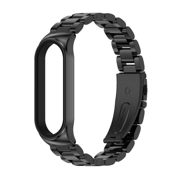For Xiaomi Mi Band 6 / 5 CS Mijobs CS Metal Three Bead Stainless Steel Watch Band