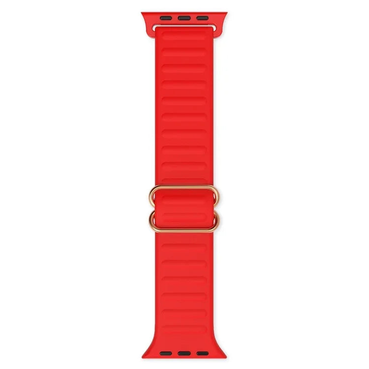 Dây đồng hồ silicone thay thế khóa chữ Nhật Bản cho Apple Watch Series, 7 45mm / 6 & SE & 5 & 4 44mm / 3 & 2 & 1 42mm, 7 41mm / 6 & SE & 5 & 4 40mm / 3 & 2 & 1 38mm