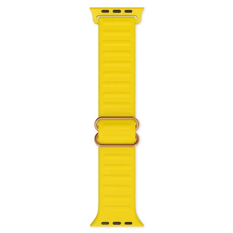 Dây đồng hồ silicone thay thế khóa chữ Nhật Bản cho Apple Watch Series, 7 45mm / 6 & SE & 5 & 4 44mm / 3 & 2 & 1 42mm, 7 41mm / 6 & SE & 5 & 4 40mm / 3 & 2 & 1 38mm