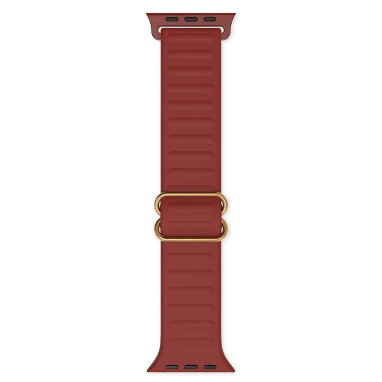Dây đồng hồ silicone thay thế khóa chữ Nhật Bản cho Apple Watch Series, 7 45mm / 6 & SE & 5 & 4 44mm / 3 & 2 & 1 42mm, 7 41mm / 6 & SE & 5 & 4 40mm / 3 & 2 & 1 38mm