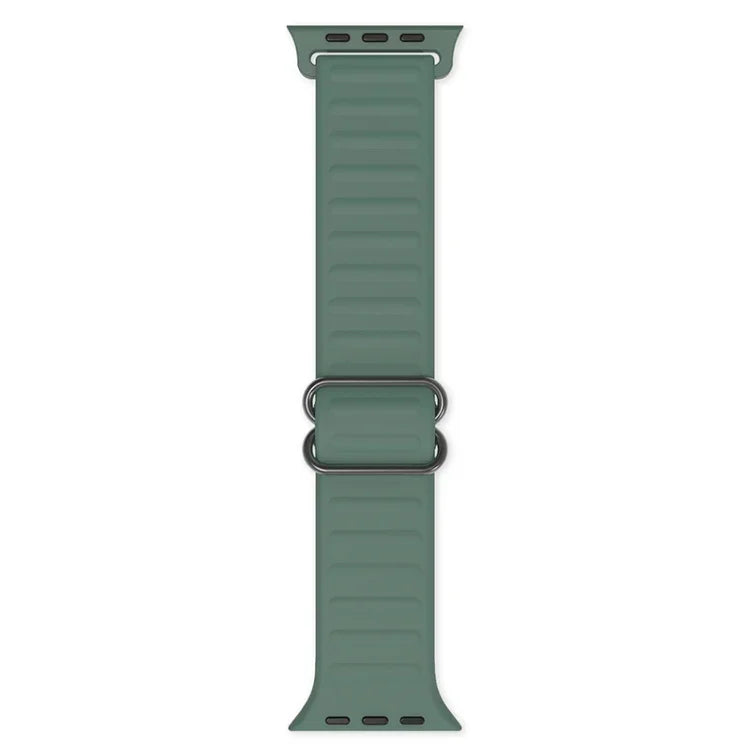Dây đồng hồ silicone thay thế khóa chữ Nhật Bản cho Apple Watch Series, 7 45mm / 6 & SE & 5 & 4 44mm / 3 & 2 & 1 42mm, 7 41mm / 6 & SE & 5 & 4 40mm / 3 & 2 & 1 38mm