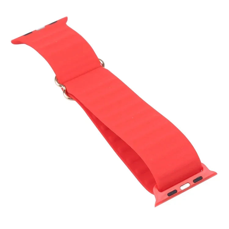 Dây đồng hồ silicone thay thế khóa chữ Nhật Bản cho Apple Watch Series, 7 45mm / 6 & SE & 5 & 4 44mm / 3 & 2 & 1 42mm, 7 41mm / 6 & SE & 5 & 4 40mm / 3 & 2 & 1 38mm