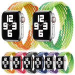 Dây đồng hồ thay thế bằng nylon dệt vòng đơn, Kích thước: M 145mm cho Apple Watch Series 6 & SE & 5 & 4 40mm / 3 & 2 & 1 38mm, M 145mm 40mm / 38 mm