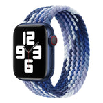 Dây đồng hồ thay thế bằng nylon dệt vòng đơn, Kích thước: L 155mm cho Apple Watch Series 6 & SE & 5 & 4 40mm / 3 & 2 & 1 38mm, L 155mm 40mm / 38 mm