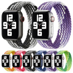 Dây đồng hồ thay thế bằng nylon dệt vòng đơn, Kích thước: S 145mm cho Apple Watch Series 6 & SE & 5 & 4 44mm / 3 & 2 & 1 42mm, S 145mm 44mm / 42 mm