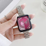 Dây thay thế thép bảy hạt, Dành cho Apple Watch Series 7 41mm / & 6 & SE & 5 & 4 40mm, Dành cho Apple Watch Series 7 45mm / & 6 & SE & 5 & 4 44mm