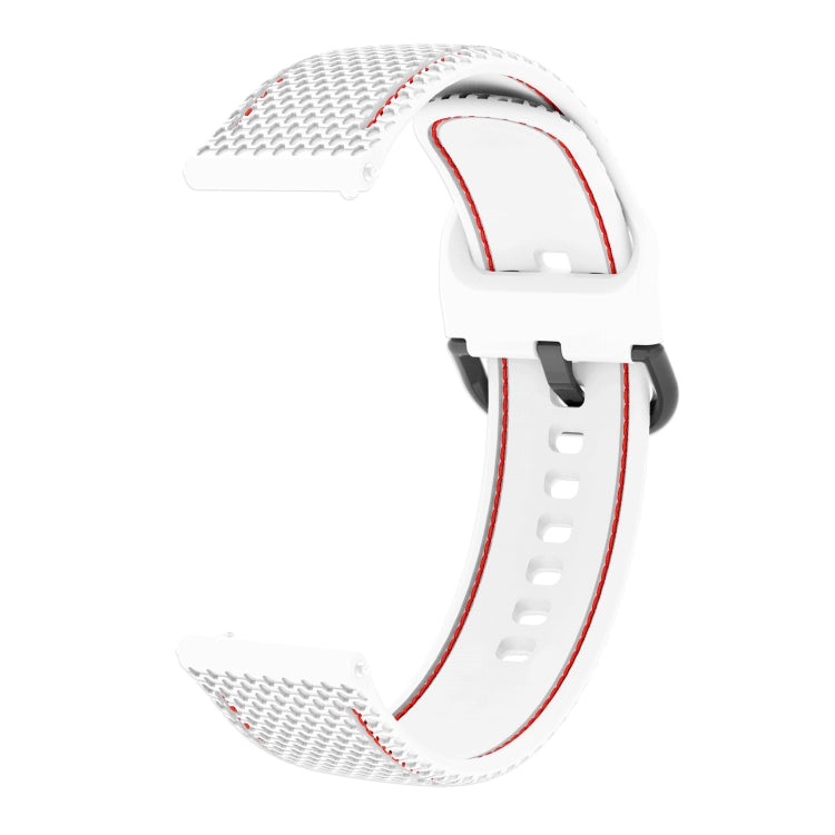 Dây đeo thay thế silicone may hai màu cho Samsung Galaxy Watch Active 2, 20mm