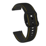 Dây đeo thay thế silicone may hai màu cho Samsung Galaxy Watch Active 2, 20mm