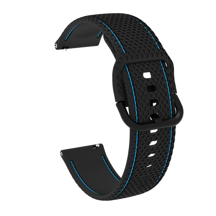 Dây đeo thay thế silicone may hai màu cho Samsung Galaxy Watch Active 2, 20mm