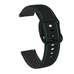 Dây đeo thay thế silicone may hai màu cho Samsung Galaxy Watch Active 2, 20mm