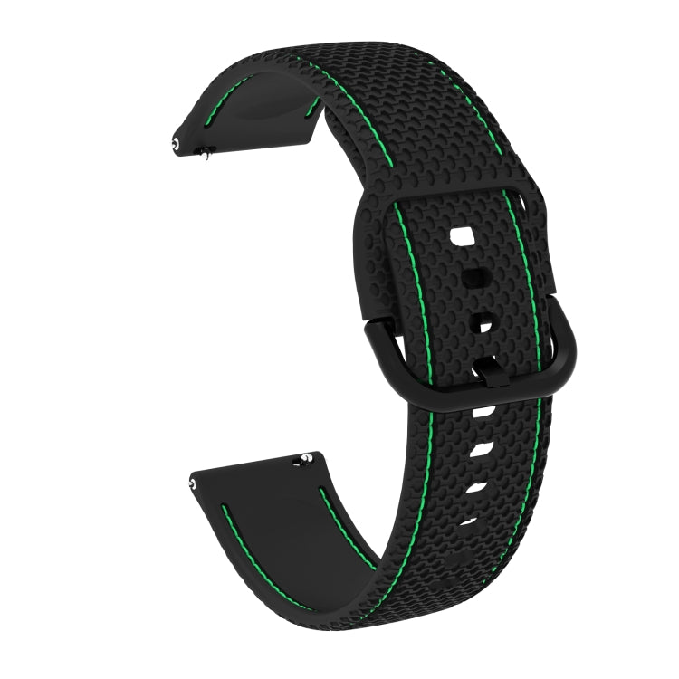 Dây đeo thay thế silicone may hai màu cho Samsung Galaxy Watch Active 2, 20mm