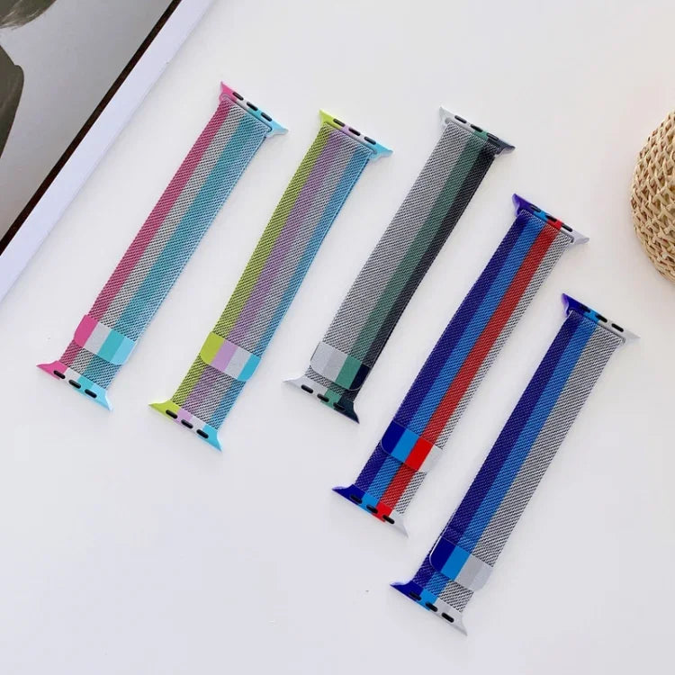 Dây thay thế Milanese bốn màu, Dành cho Apple Watch Series 7 41mm / & 6 & SE & 5 & 4 40mm, Dành cho Apple Watch Series 7 45mm / & 6 & SE & 5 & 4 44mm
