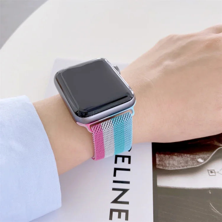 Dây thay thế Milanese bốn màu, Dành cho Apple Watch Series 7 41mm / & 6 & SE & 5 & 4 40mm, Dành cho Apple Watch Series 7 45mm / & 6 & SE & 5 & 4 44mm
