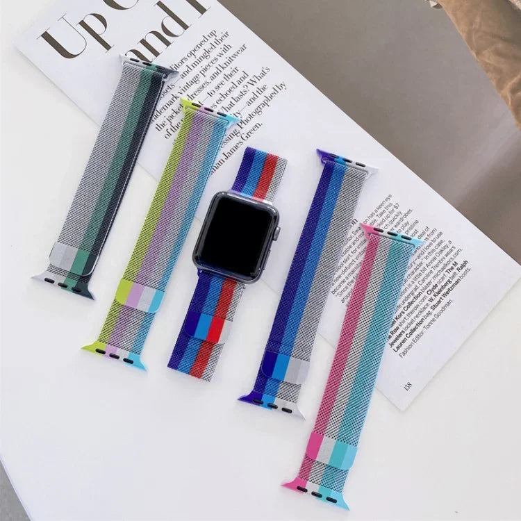 Dây thay thế Milanese bốn màu, Dành cho Apple Watch Series 7 41mm / & 6 & SE & 5 & 4 40mm, Dành cho Apple Watch Series 7 45mm / & 6 & SE & 5 & 4 44mm