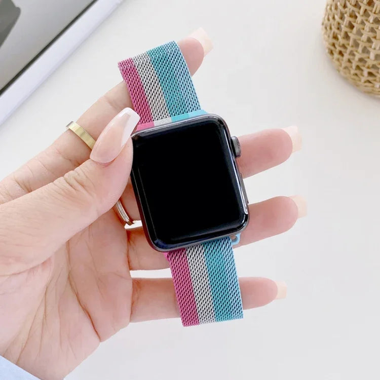 Dây thay thế Milanese bốn màu, Dành cho Apple Watch Series 7 41mm / & 6 & SE & 5 & 4 40mm, Dành cho Apple Watch Series 7 45mm / & 6 & SE & 5 & 4 44mm