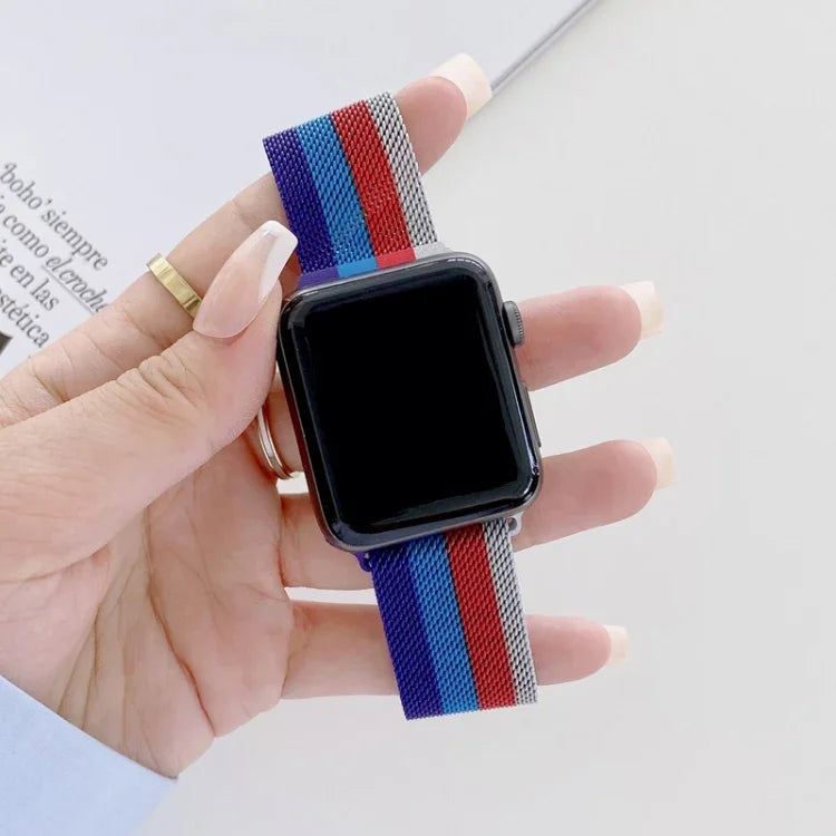 Dây thay thế Milanese bốn màu, Dành cho Apple Watch Series 7 41mm / & 6 & SE & 5 & 4 40mm, Dành cho Apple Watch Series 7 45mm / & 6 & SE & 5 & 4 44mm