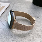 Small Waist Steel Replacement Strap Watchband for Apple Watch showing adjustable design and comfortable fit.