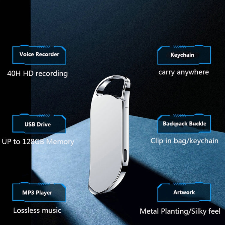 Bút ghi âm HD móc khóa di động V11, 32GB, 64GB