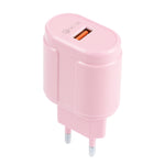 Bộ sạc du lịch Macarons cổng USB đơn QC3.0 13-3, phích cắm EU, US