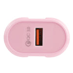 Bộ sạc du lịch Macarons cổng USB đơn QC3.0 13-3, phích cắm EU, US