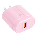 Bộ sạc du lịch Macarons cổng USB đơn QC3.0 13-3, phích cắm EU, US