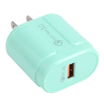 Bộ sạc du lịch Macarons cổng USB đơn QC3.0 13-3, phích cắm EU, US