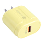 Bộ sạc du lịch Macarons cổng USB đơn QC3.0 13-3, phích cắm EU, US