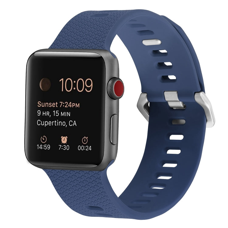 Dây đeo đồng hồ silicone thay thế cho Apple Watch Series, 7 45mm / 6 & SE & 5 & 4 44mm / 3 & 2 & 1 42mm, 7 41mm / 6 & SE & 5 & 4 40mm / 3 & 2 & 1 38mm