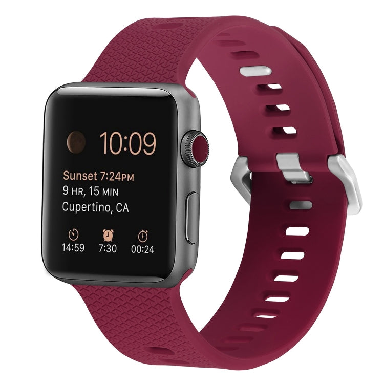 Dây đeo đồng hồ silicone thay thế cho Apple Watch Series, 7 45mm / 6 & SE & 5 & 4 44mm / 3 & 2 & 1 42mm, 7 41mm / 6 & SE & 5 & 4 40mm / 3 & 2 & 1 38mm