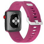 Dây đeo đồng hồ silicone thay thế cho Apple Watch Series, 7 45mm / 6 & SE & 5 & 4 44mm / 3 & 2 & 1 42mm, 7 41mm / 6 & SE & 5 & 4 40mm / 3 & 2 & 1 38mm