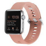 Dây đeo đồng hồ silicone thay thế cho Apple Watch Series, 7 45mm / 6 & SE & 5 & 4 44mm / 3 & 2 & 1 42mm, 7 41mm / 6 & SE & 5 & 4 40mm / 3 & 2 & 1 38mm