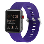 Dây đeo đồng hồ silicone thay thế cho Apple Watch Series, 7 45mm / 6 & SE & 5 & 4 44mm / 3 & 2 & 1 42mm, 7 41mm / 6 & SE & 5 & 4 40mm / 3 & 2 & 1 38mm