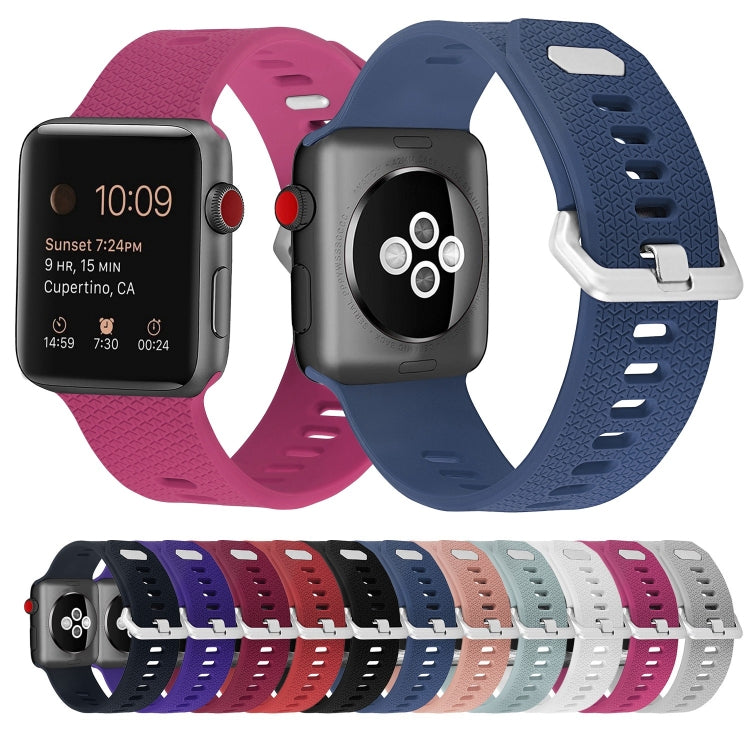 Dây đeo đồng hồ silicone thay thế cho Apple Watch Series, 7 45mm / 6 & SE & 5 & 4 44mm / 3 & 2 & 1 42mm, 7 41mm / 6 & SE & 5 & 4 40mm / 3 & 2 & 1 38mm