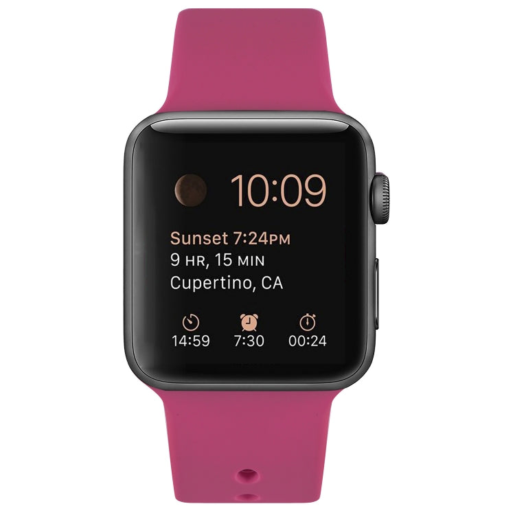 Dây đeo đồng hồ thay thế bằng silicone cho Apple Watch Series 7 41mm / 6 & SE & 5 & 4 40mm / 3 & 2 & 1 38mm, 7 45mm / 6 & SE & 5 & 4 44mm / 3 & 2 & 1 42mm