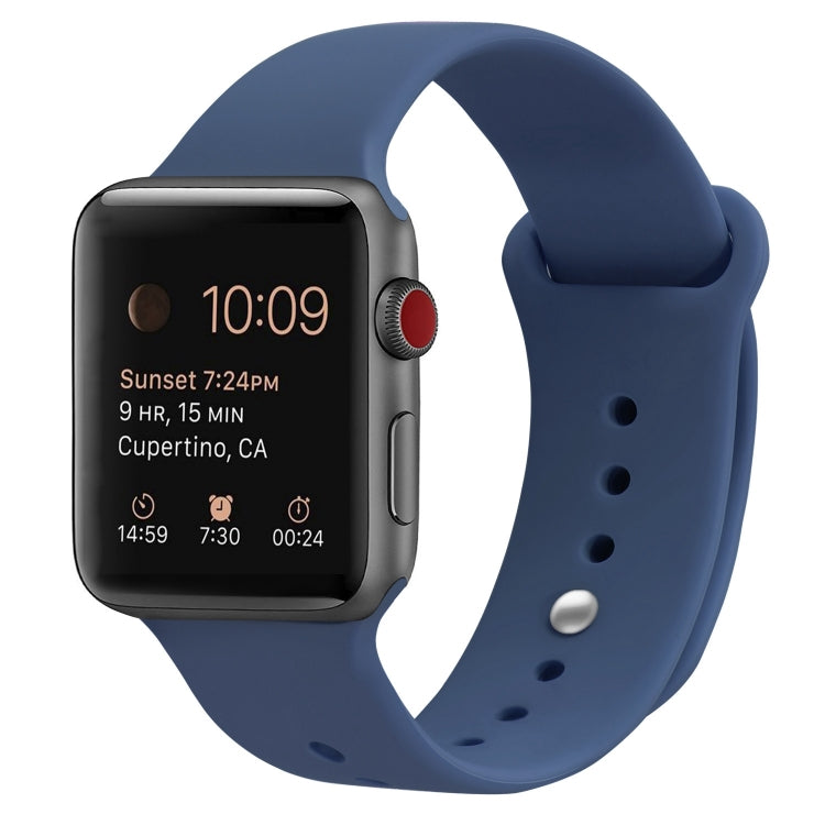Dây đeo đồng hồ thay thế bằng silicone cho Apple Watch Series 7 41mm / 6 & SE & 5 & 4 40mm / 3 & 2 & 1 38mm, 7 45mm / 6 & SE & 5 & 4 44mm / 3 & 2 & 1 42mm