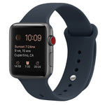 Dây đeo đồng hồ thay thế bằng silicone cho Apple Watch Series 7 41mm / 6 & SE & 5 & 4 40mm / 3 & 2 & 1 38mm, 7 45mm / 6 & SE & 5 & 4 44mm / 3 & 2 & 1 42mm