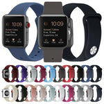 Dây đeo đồng hồ thay thế bằng silicone cho Apple Watch Series 7 41mm / 6 & SE & 5 & 4 40mm / 3 & 2 & 1 38mm, 7 45mm / 6 & SE & 5 & 4 44mm / 3 & 2 & 1 42mm