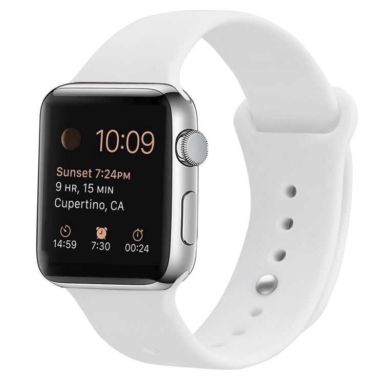 Dây đeo đồng hồ thay thế bằng silicone cho Apple Watch Series 7 41mm / 6 & SE & 5 & 4 40mm / 3 & 2 & 1 38mm, 7 45mm / 6 & SE & 5 & 4 44mm / 3 & 2 & 1 42mm