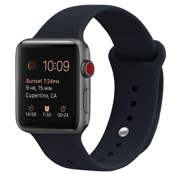 Dây đeo đồng hồ thay thế bằng silicone cho Apple Watch Series 7 41mm / 6 & SE & 5 & 4 40mm / 3 & 2 & 1 38mm, 7 45mm / 6 & SE & 5 & 4 44mm / 3 & 2 & 1 42mm