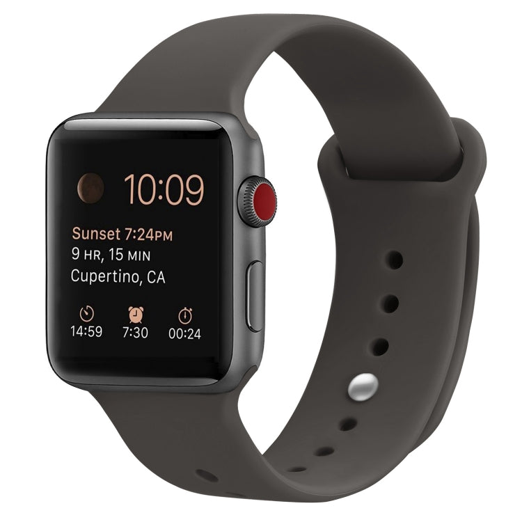Dây đeo đồng hồ thay thế bằng silicone cho Apple Watch Series 7 41mm / 6 & SE & 5 & 4 40mm / 3 & 2 & 1 38mm, 7 45mm / 6 & SE & 5 & 4 44mm / 3 & 2 & 1 42mm
