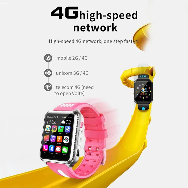 Đồng hồ điện thoại thông minh màn hình tràn 1.54 inch W5 với hai camera, Hỗ trợ thẻ SIM / Định vị GPS / Theo dõi hành trình thời gian thực / Theo dõi nhiệt độ, 1GB+16GB, 2GB+16GB, 2GB+32GB