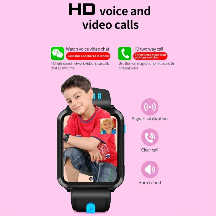 Đồng hồ điện thoại thông minh màn hình tràn 1.54 inch W5 với hai camera, Hỗ trợ thẻ SIM / Định vị GPS / Theo dõi hành trình thời gian thực / Theo dõi nhiệt độ, 1GB+16GB, 2GB+16GB, 2GB+32GB