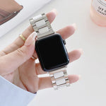 Dây thay thế thép gốm ba hạt rộng 22mm cho Apple Watch Series, 7 41mm / 6 & SE & 5 & 4 40mm / 3 & 2 & 1 38mm, 7 45mm / 6 & SE & 5 & 4 44mm / 3 & 2 & 1 42mm