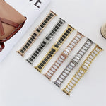 Dây thay thế thép gốm ba hạt rộng 22mm cho Apple Watch Series, 7 41mm / 6 & SE & 5 & 4 40mm / 3 & 2 & 1 38mm, 7 45mm / 6 & SE & 5 & 4 44mm / 3 & 2 & 1 42mm