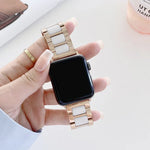 Dây thay thế thép gốm ba hạt rộng 22mm cho Apple Watch Series, 7 41mm / 6 & SE & 5 & 4 40mm / 3 & 2 & 1 38mm, 7 45mm / 6 & SE & 5 & 4 44mm / 3 & 2 & 1 42mm