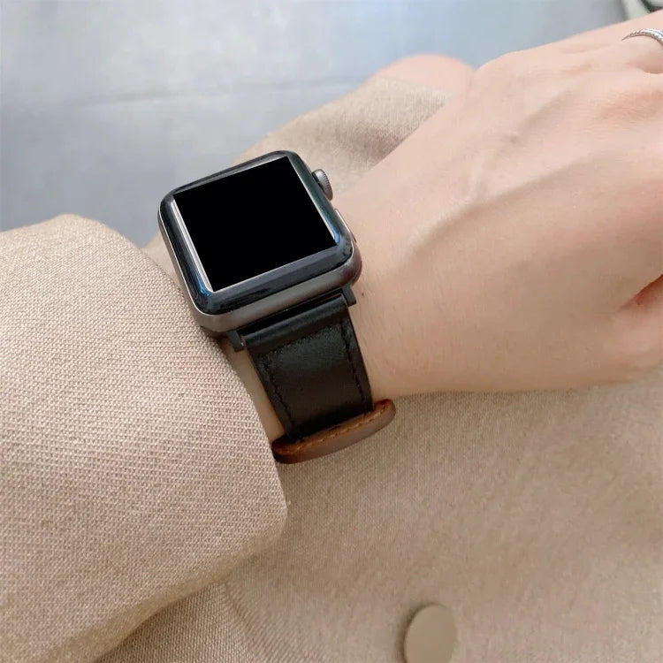 Dây đồng hồ thay thế bằng da cổ điển khóa hình số 8 cho Apple Watch Series, 7 41mm / 6 & SE & 5 & 4 40mm / 3 & 2 & 1 38mm, 7 45mm / 6 & SE & 5 & 4 44mm / 3 & 2 & 1 42mm