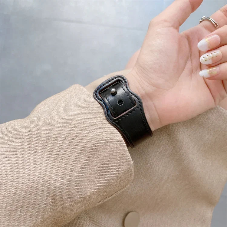 Dây đồng hồ thay thế bằng da cổ điển khóa hình số 8 cho Apple Watch Series, 7 41mm / 6 & SE & 5 & 4 40mm / 3 & 2 & 1 38mm, 7 45mm / 6 & SE & 5 & 4 44mm / 3 & 2 & 1 42mm