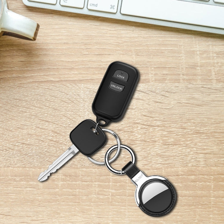 Ốp bảo vệ da SULADA có vòng móc khóa chuyển đổi cho AirTag thế hệ 2 / AirTag thế hệ 1