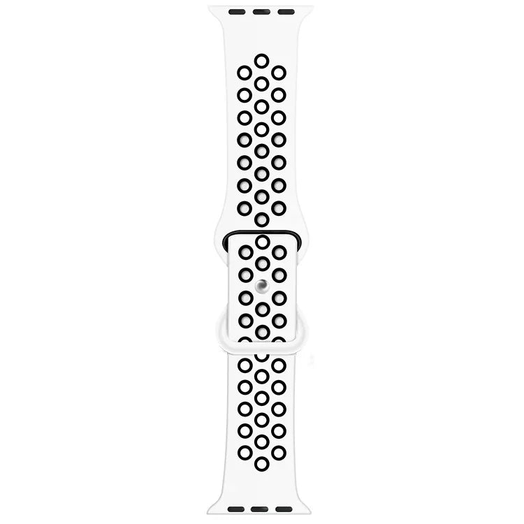 Dây đồng hồ thay thế bằng silicone lỏng hai tông màu khóa bướm, dành cho Apple Watch Series, 7 41mm / 6 & SE & 5 & 4 40mm / 3 & 2 & 1 38mm, 7 45mm / 6 & SE & 5 & 4 44mm / 3 & 2 & 1 42mm